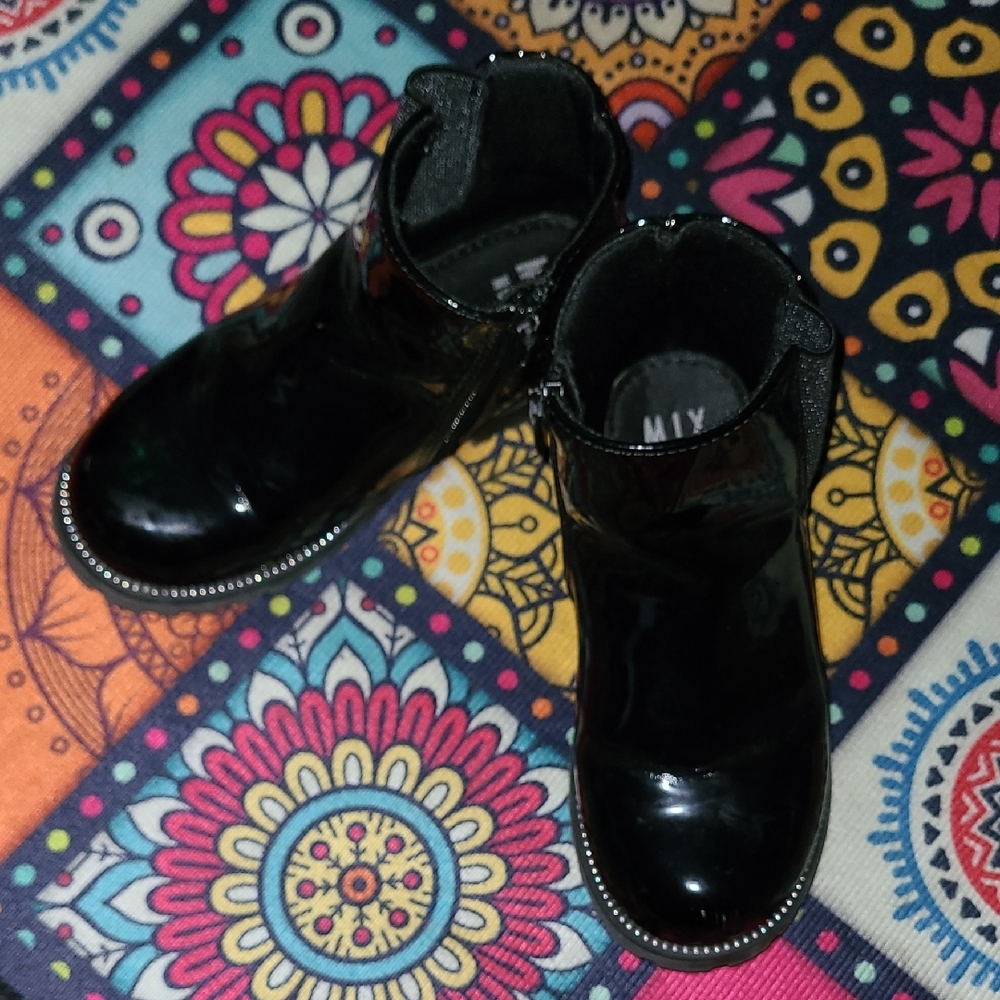 "Wednesday Adams" Black Boots